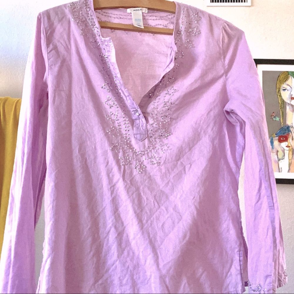 Old Navy Light Purple Sequin Tunic